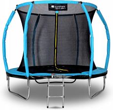 Zdjęcie Trampolina Sapphire ST-1010W 10FT 312 cm z siatką wewnętrzną + drabinka GRATIS - niebieska // KUPUJ PROSTO OD PRODUCENTA - Poręba