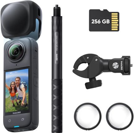 Insta360 X4 - Kamera sportowa 360 4K UHD - Pakiet Motocyklisty