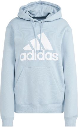 Adidas Bluza damska adidas Essentials Big Logo Regular Fleece Hoodie błękitna IR9329
