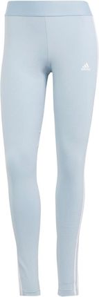 Adidas Legginsy damskie adidas Loungewear Essentials 3-Stripes błękitne IR5348