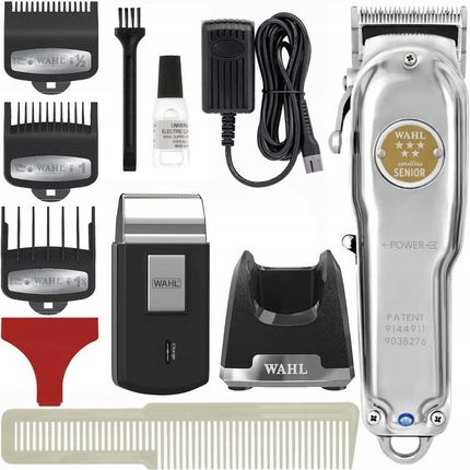 Maszynka do strzyżenia Wahl Senior 8504L1 METAL ZESTAW z Wahl PROFESSIONAL Mobile Shaver