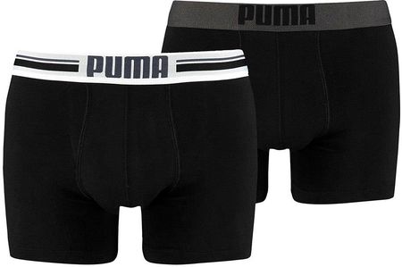 Puma Bokserki męskie Puma Placed Logo Boxer 2P czarne 906519 03