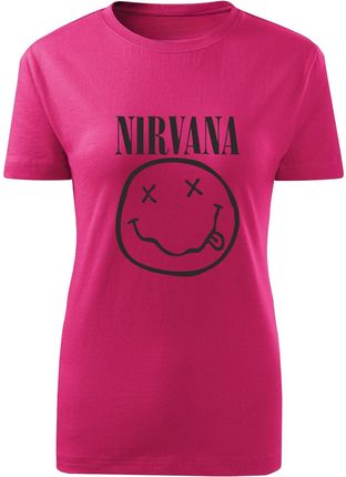 Koszulka T-shirt damska D484 Nirvana Nirwana różowa rozm XL