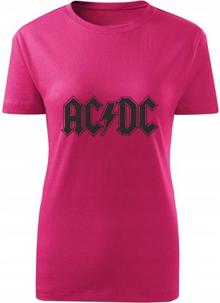 Koszulka T-shirt damska D476 Acdc Ac DC Music Muzyka różowa rozm M