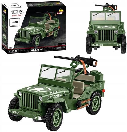 Cobi Klocki 2805 Pojazd Jeep Willys Mb Hc Ww2 1207 El.