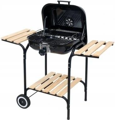 Lund Gril Grill Ogrodowy Z Pokrywą Kołami Bbq 40X45cm 99905