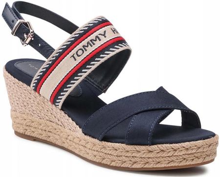 Buty Na Koturnie Tommy Hilfiger Damskie Sandały 39