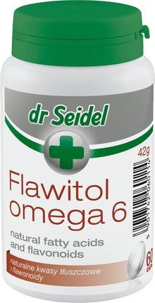 FLAWITOL Omega 6 Preparat z flawonoidami z winogron dla psów o skłonnościach do zmian skórnych, linienia oraz psów biorących udział w wystawach