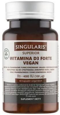 Singularis Witaminy Witamina D3 Forte 4000 Vegan 60Kaps  