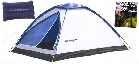 Acamper Namiot 2 Os Premium Lekki Wodoodporny Komfortowy Domepack D Pro Szary