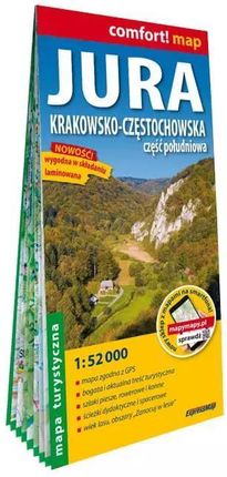 Jura Krakowsko-Częstochowska. Część południowa. Mapa turystyczna 1:52 000