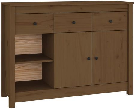 Zakito Home Komoda Lite Drewno Sosnowe 100X35X74 Cm Miodowy Brąz