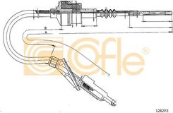 Zdjęcie Cofle Cięgno Sterowania Sprzęgłem 1282P2 - Andrychów