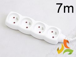 Zdjęcie Emos Przedłużacz 4 Gniazda z Uziemieniem 7M (1902040700) - Libiąż