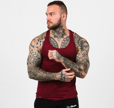 GymBeam Męski podkoszulek Tank Top Burgundy