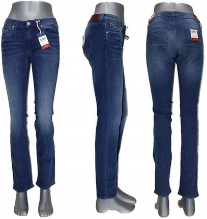 Tommy Jeans Sandy - Straight - proste DW0DW04419 jeansy oryginalne -W34/L32