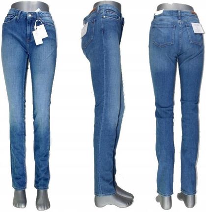 Damskie jeansy Tommy Hilfiger Rome WW0WW25219 proste oryginalne - W32/L34