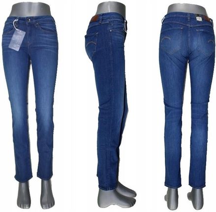 Damskie jeansy G-STAR -Midge D09103-9587-071 Super Stretch proste - W31/L30