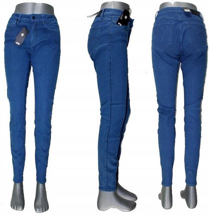 G-STAR RAW Super Skinny jeansy damskie rurki wysoki stan oryginalne W27/L32