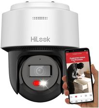 Kamera obrotowa IP HiLook PTZ-N4MP-P Mikrofon, Głośnik IR+LED, Autotracking 4Mpx, 2.8mm Obraz 2K, Obrotowa, Podwójny oświetlacz LED/IR