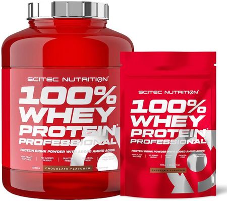 Zestaw Scitec 100% Whey Protein Professional 2350g+Scitec 100% Whey Protein Professional 500g WPC  WPI