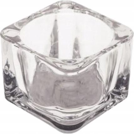 Świecznik szklany na tealight 4cm