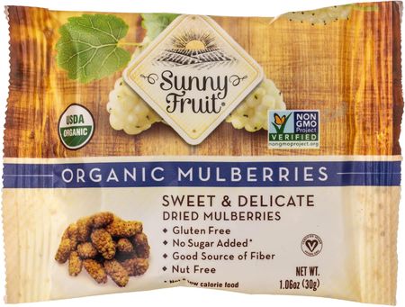 ORGANICZNA MORWA BIAŁA SUSZONA SUNNY FRUIT OPAKOWANIE 30G