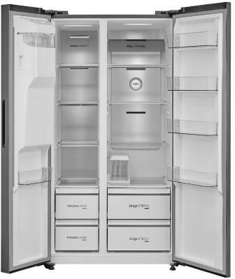 Lodówka Toshiba SBS GR-RS755WI-PMJ(05) Side by Side 177,5cm Stalowa - zdjęcie 4