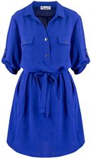 Sukienka szmizjerka basic tunika midi plus size MARIBEL