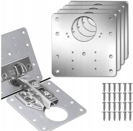 Zestaw naprawczy zawiasów meblowych płytki 4 sztuki 90 x 90 mm