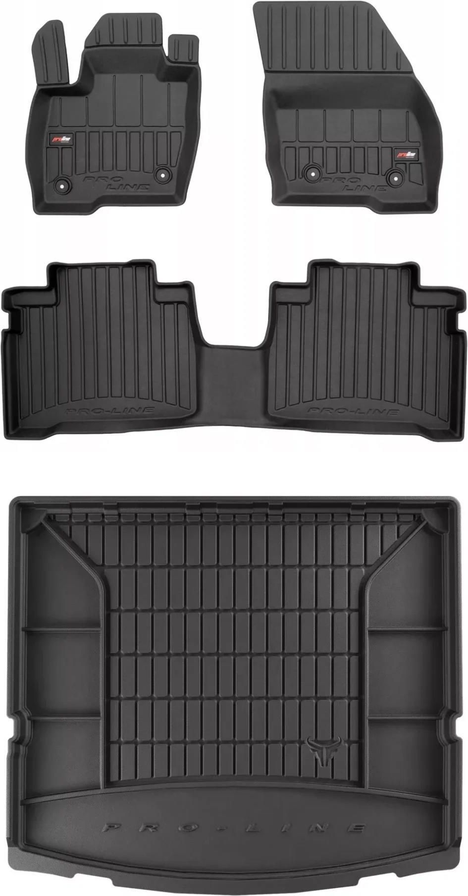 Tapis De Sol TPE Frogum Pour Ford S-Max II (2014-2023) Et Galaxy III - Lot De 3, Antidérapants Et Faciles à Nettoyer