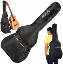 Zdjęcie POKROWIEC NA GITARĘ KLASYCZNĄ AKUSTYCZNĄ Z KIESZENIAMI SZELKI UCHWYT GITARA - Ścinawa