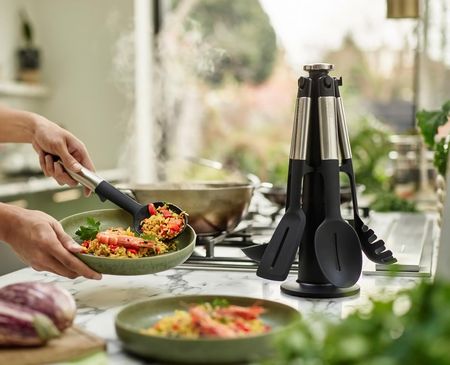 Joseph Joseph Zestaw 5 narzędzi kuchennych + karuzela Elevate Silicone Steel - zdjęcie 3