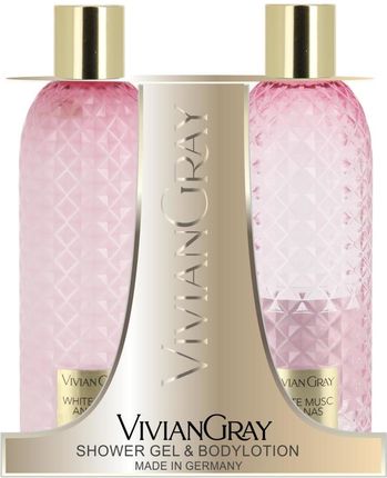 Vivian Gray Gemstone White Musc & Ananas Zestaw Upominkowy Do Ciała 2X300ml