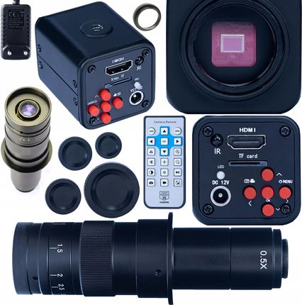 MIKROSKOP CYFROWY POWIĘKSZENIE 180X KAMERA Norma Black PRO HDMI 1080P 2W1