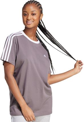 adidas Koszulka Damska Essentials 3 Stripes Tee Fioletowa Is1564