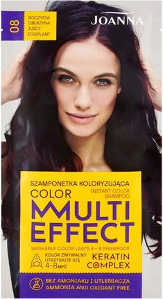 Joanna Multi Effect Color Szamponetka Koloryzująca Soczysta Oberżyna 08 35