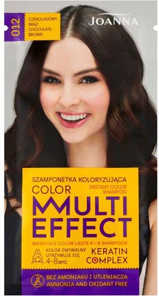 Joanna Multi Effect Color Szamponetka Koloryzująca Czekoladowy Brąz 012 35g