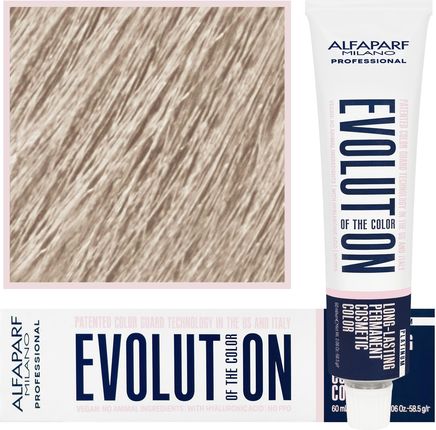 Alfaparf Evolution - Wegańska Farba Do Koloryzacji Włosów 11,10 Super Rozjaśniający Naturalny Popielaty Blond 60ml