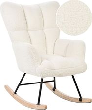 Zdjęcie Beliani Fotel Bujany Boucle Biały Oulu - Sępopol