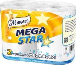 Zdjęcie Ręcznik papierowy ALMUSSO Mega Star 2W 2szt. BIAŁY - Wolbrom