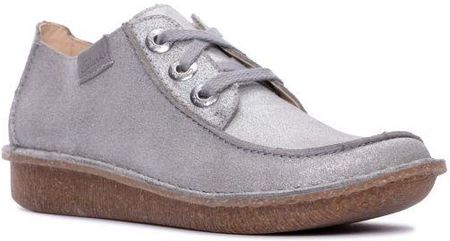 Buty Clarks Funny Dream kolor grey metallic leather 26169458