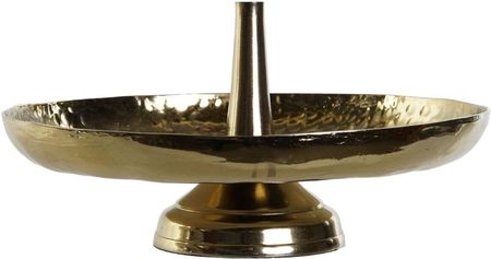 Dkd Home Decor Miska Na Owoce Złoty Srebrzysty Aluminium 22X22X31Cm 2Szt. (S3052772) - zdjęcie 2