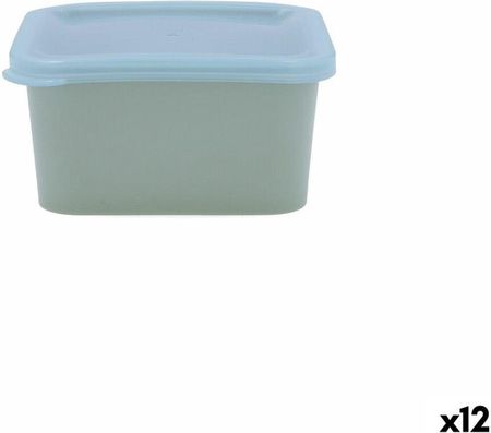 Quid Kwadratowe Pudełko Na Lunch Z Pokrywką Inspira 430Ml Niebieski Plastikowy 12Szt. (S2710916)