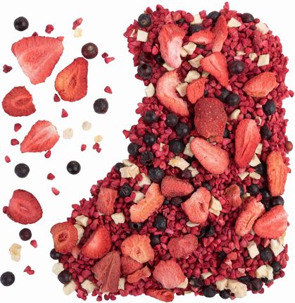 Green Touch Owoce Liofilizowane Zestaw Mix Malina Porzeczka Jabłko Truskawka 100g Wiaderko - zdjęcie 3