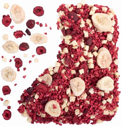 Green Touch Owoce Liofilizowane Zestaw Mix Malina Wiśnia Jabłko Banan 100g Wiaderko - zdjęcie 3