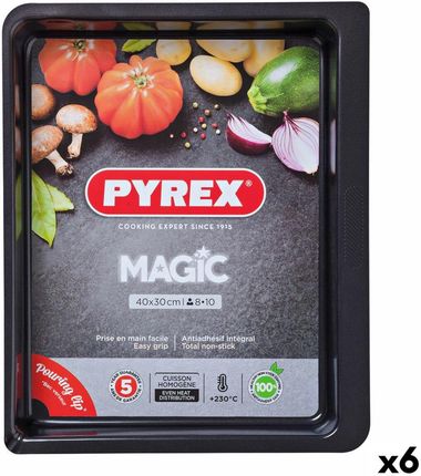 Pyrex Naczynie Do Piekarnika Magic Prostokątny Metal 6Szt. 40X31Cm (S2707025)