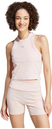 Koszulka adidas Lounge Ribbed Crop - IY6735