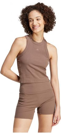 Koszulka adidas Lounge Ribbed Crop - IY6733