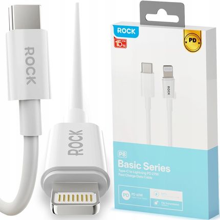 ROCK P8 Kabel USB-C do USB-C PD 27W 100cm